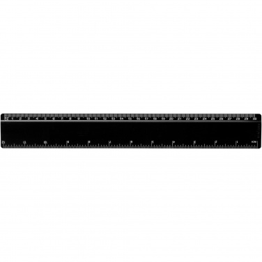 Logo trade corporate gifts picture of: Terran 30 cm ruler from 100% recycled plastic